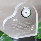 Friendship Keepsake Heart Clock - Anytime you need a friend